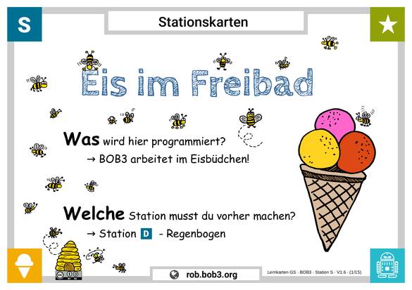Lernstation S - Eis-Bestellmaschine - Deckblatt